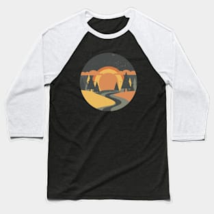 retro sunset Baseball T-Shirt